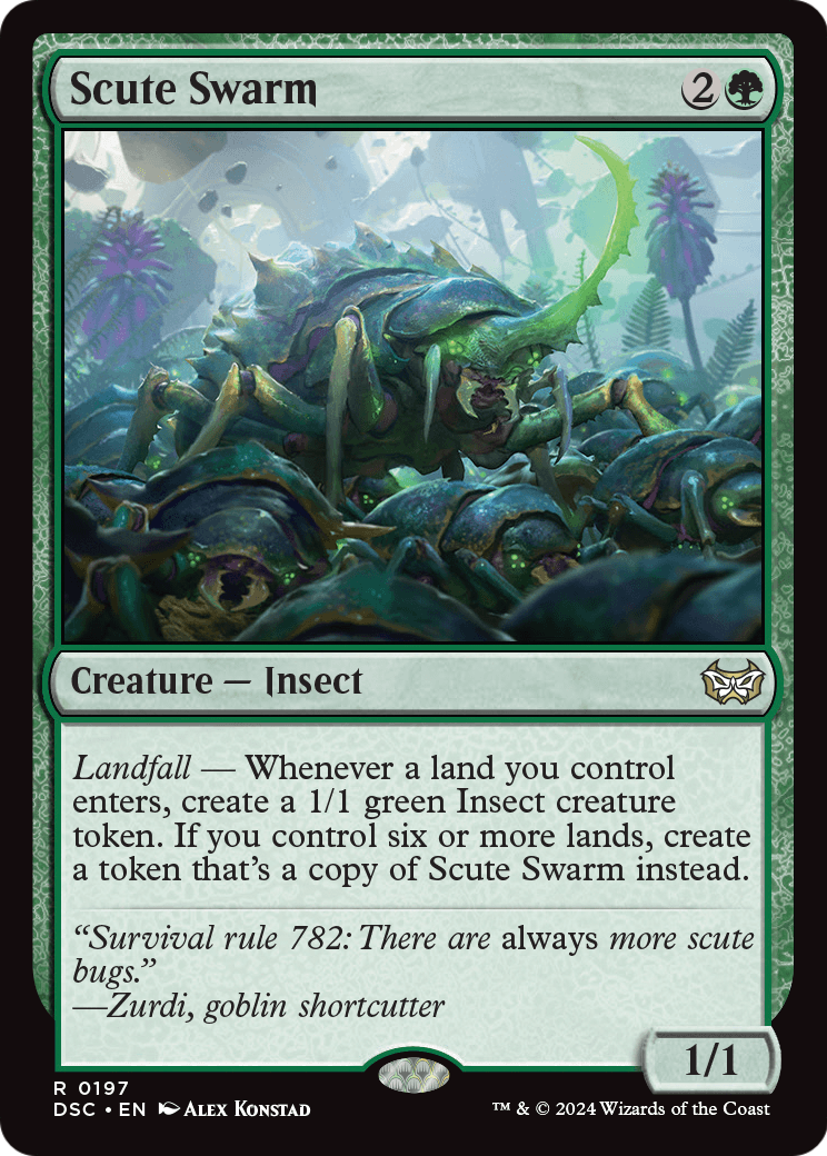 Duskmourn: House of Horror Commander - (DSC-197) - Scute Swarm
