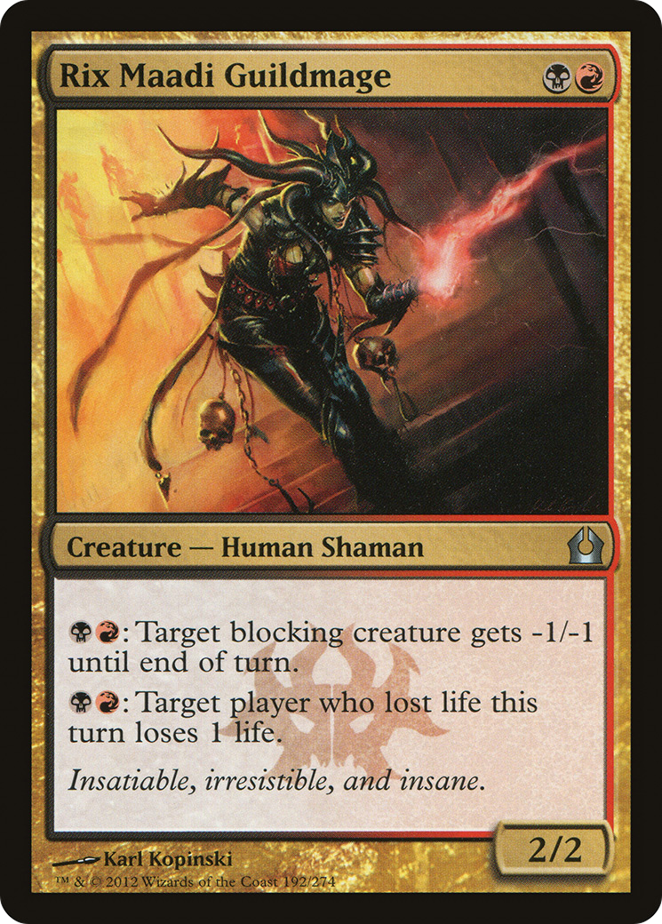 Return to Ravnica - (RTR-192) - Rix Maadi Guildmage Foil