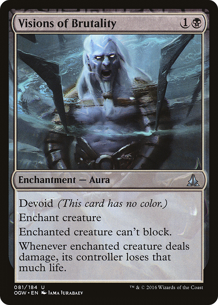 Oath of the Gatewatch - (OGW-081) - Visions of Brutality: (devoid)