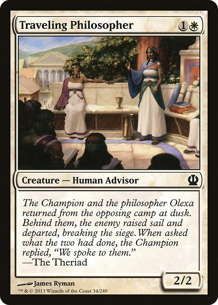 Theros - (THS-034) - Traveling Philosopher Foil
