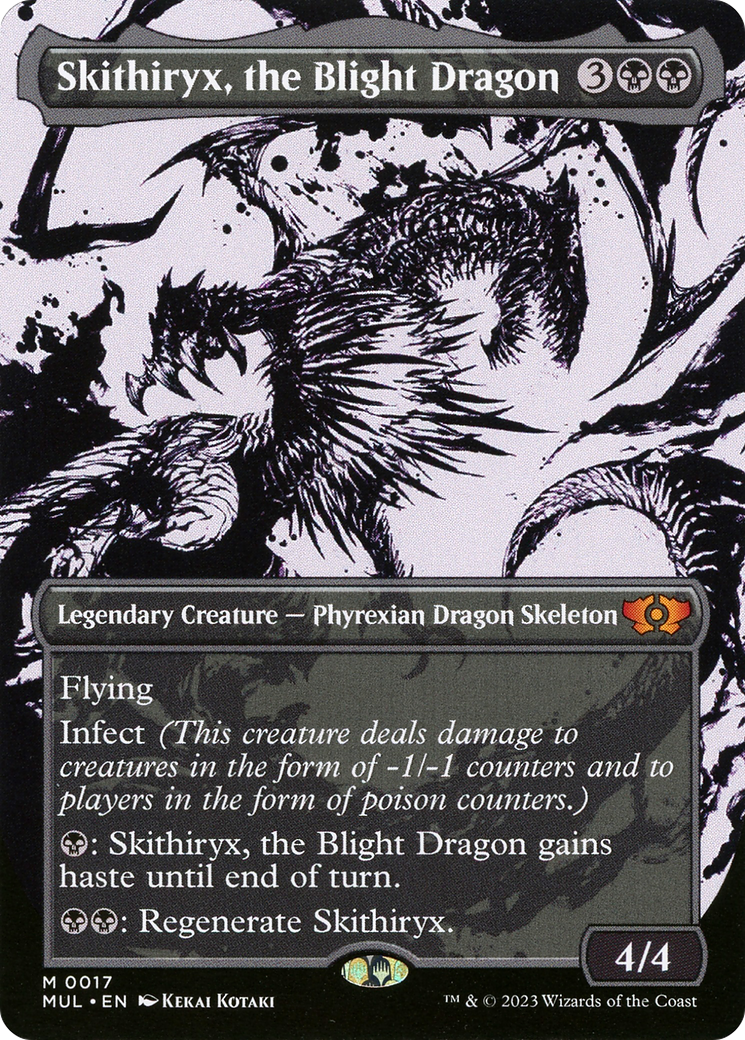Multiverse Legends - (MUL-017) - Skithiryx, the Blight Dragon: (Showcase) (Borderless)