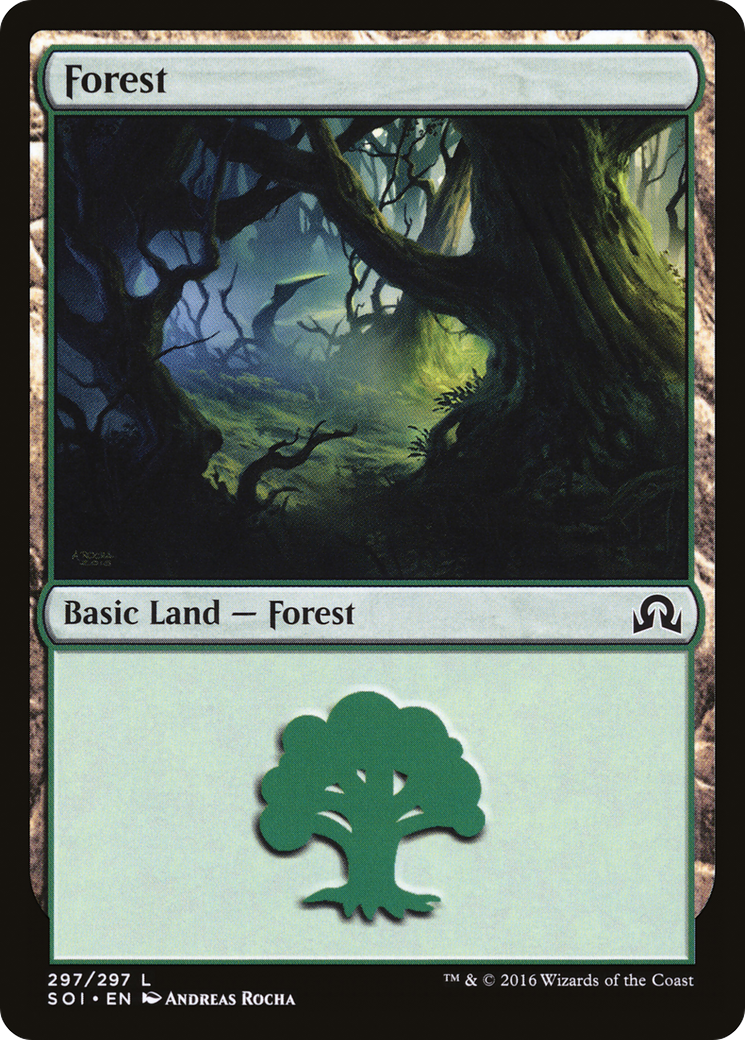 Shadows over Innistrad - (SOI-297) - Forest (297) Foil