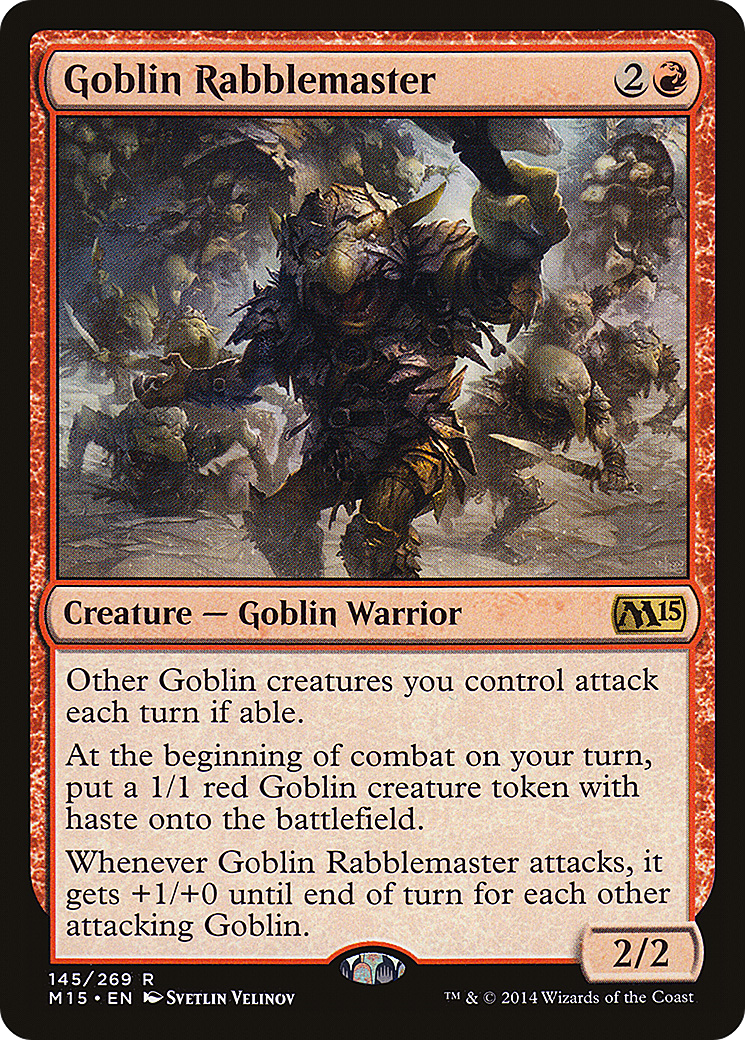 Magic 2015 - (M15-145) - Goblin Rabblemaster Foil