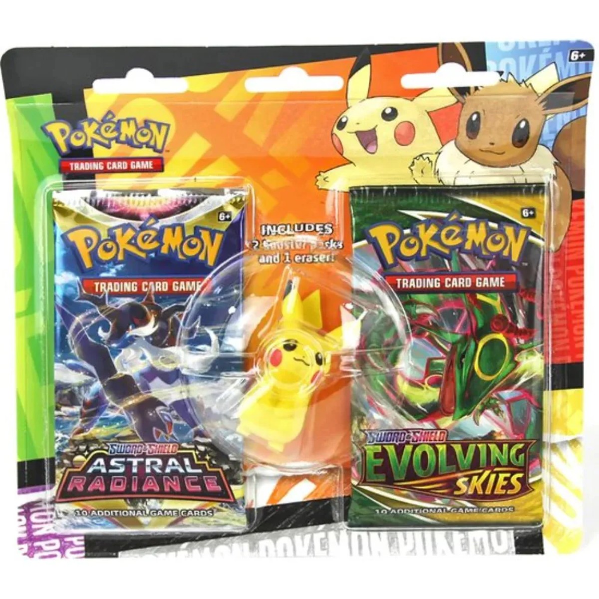 Pokemon Back To School Eraser Blister - Pikachu