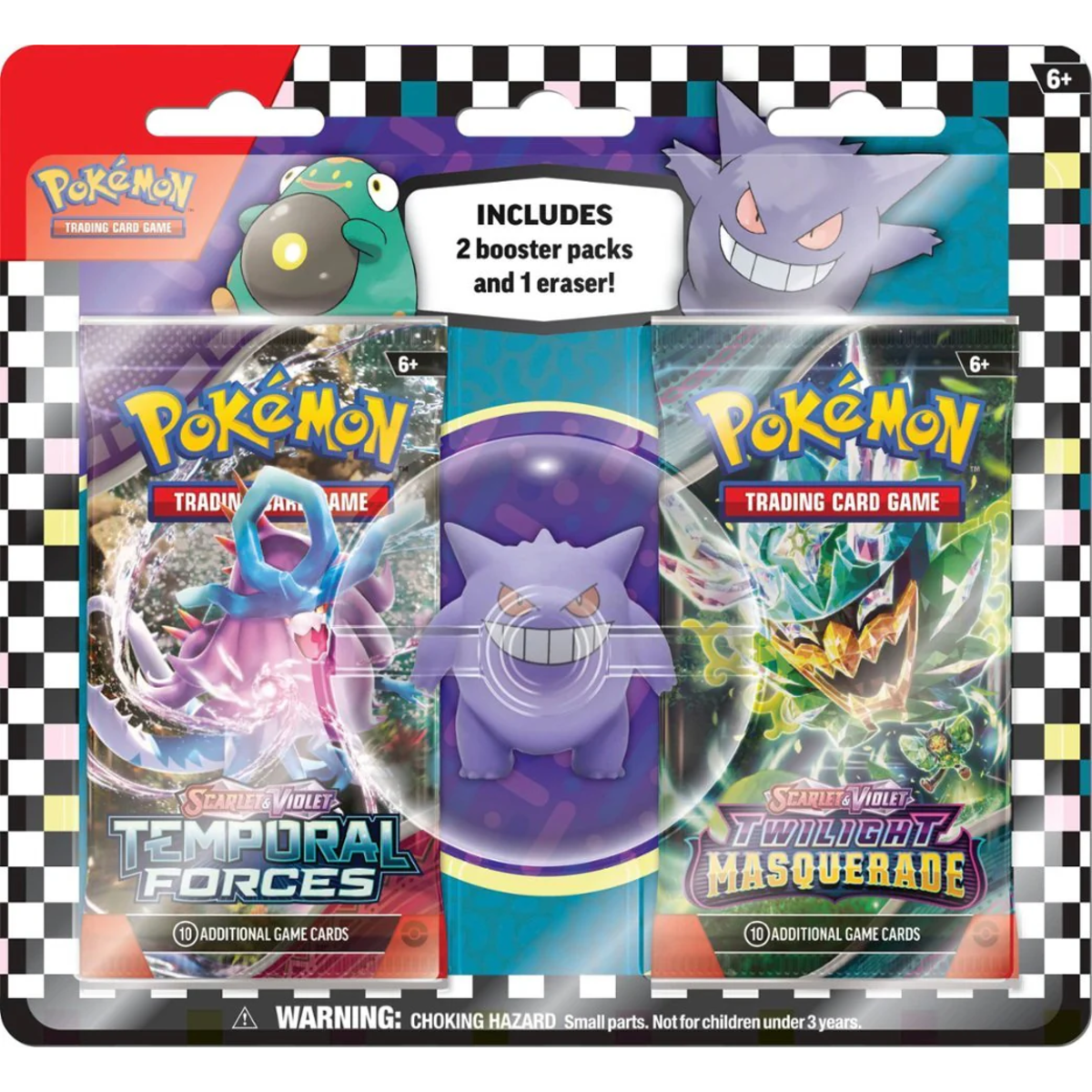 Pokemon Scarlet & Violet - Back to School Eraser Blister - 2024 (Random Eraser)