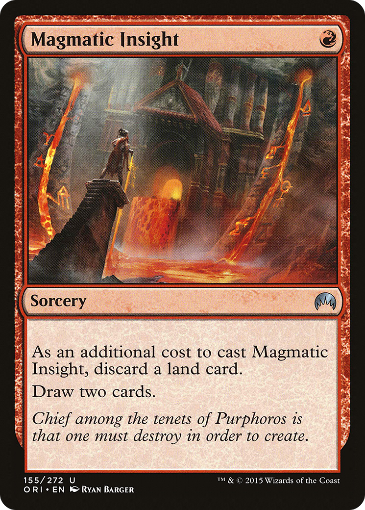 Magic Origins - (ORI-155) - Magmatic Insight Foil