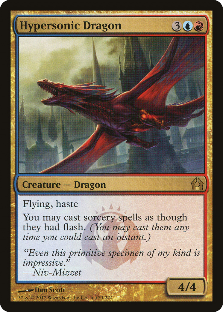 Return to Ravnica - (RTR-170) - Hypersonic Dragon Foil