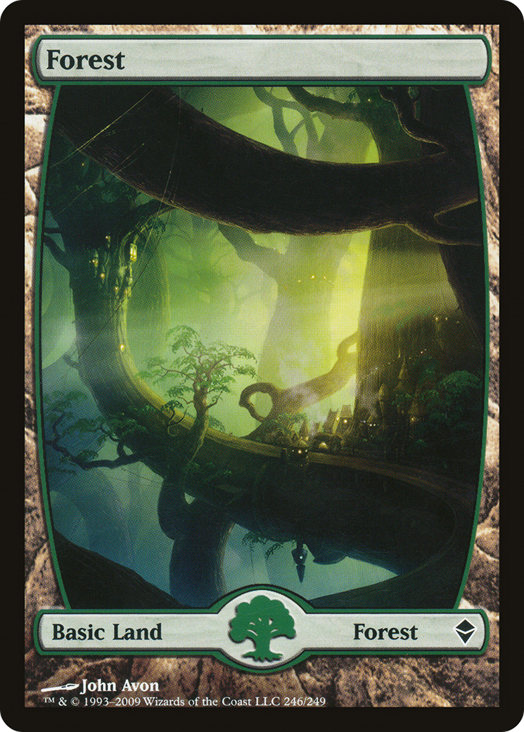 Zendikar - (ZEN-246) - Forest (246) - Full Art Foil