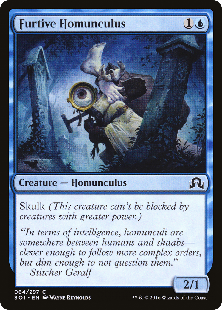 Shadows over Innistrad - (SOI-064) - Furtive Homunculus Foil