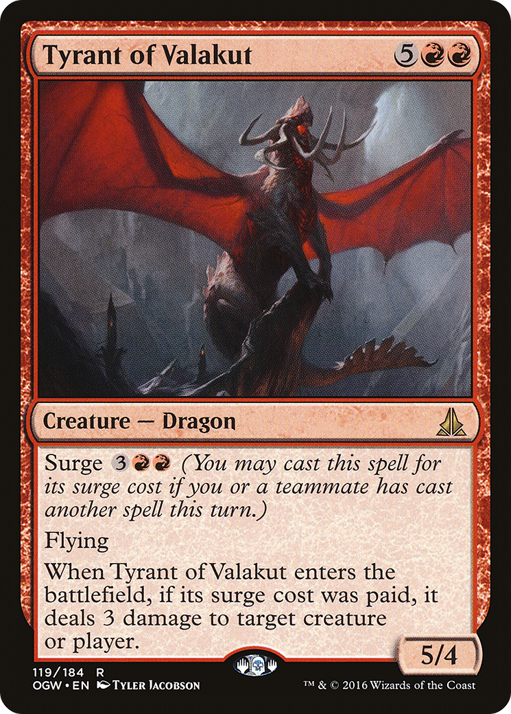 Oath of the Gatewatch - (OGW-119) - Tyrant of Valakut Foil