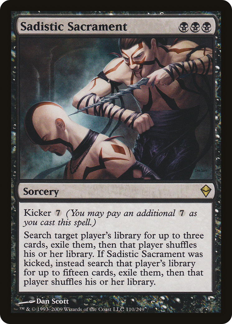 Zendikar - (ZEN-110) - Sadistic Sacrament Foil