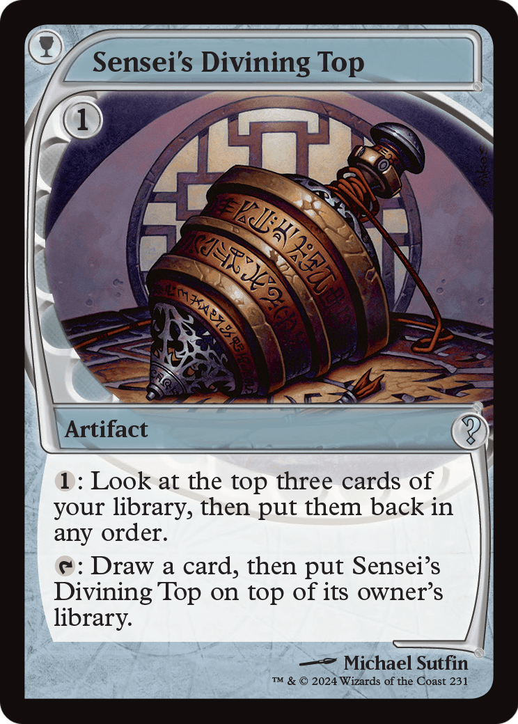 Mystery Booster 2 - (MB2-231) - Sensei's Divining Top (Future Sight) Foil