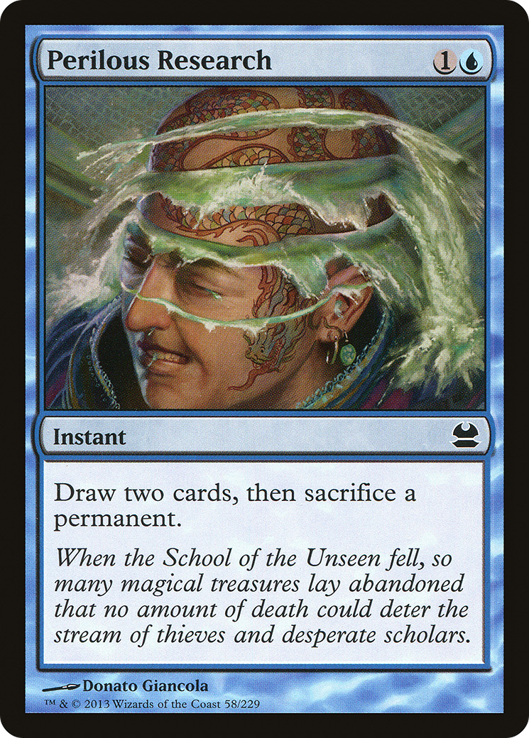Modern Masters - (MMA-058) - Perilous Research Foil