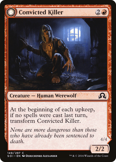Shadows over Innistrad - (SOI-149) - Convicted Killer: (Double Faced Transform)