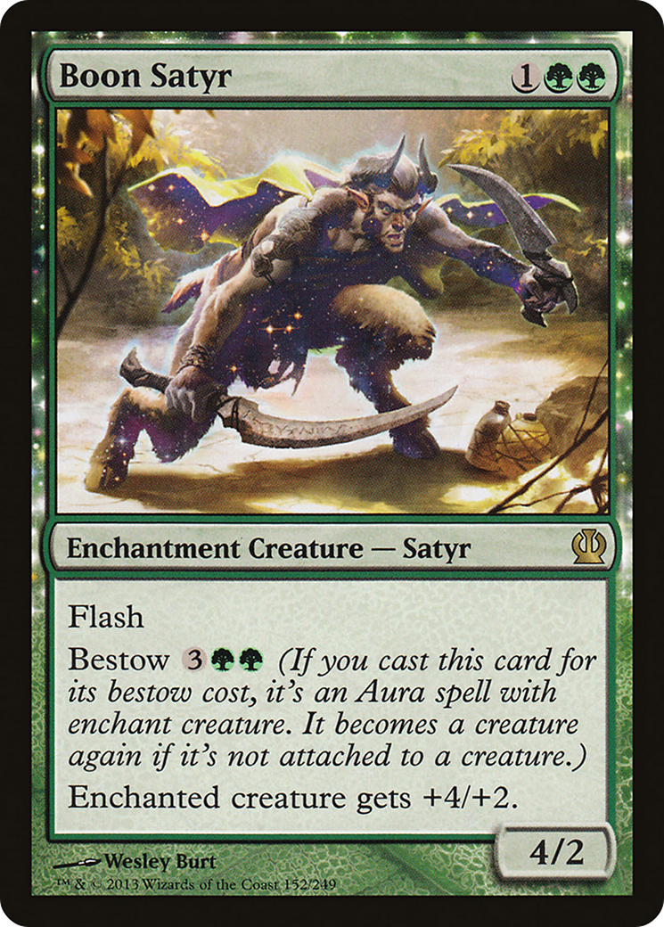 Theros - (THS-152) - Boon Satyr: (enchantment) Foil