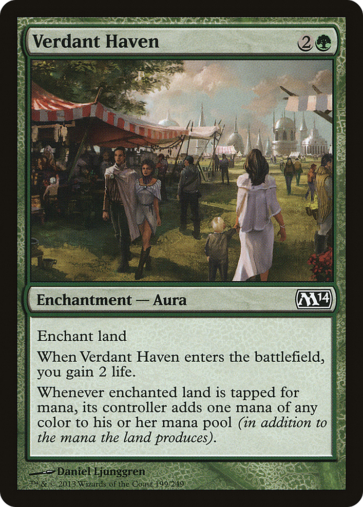 Magic 2014 - (M14-199) - Verdant Haven Foil