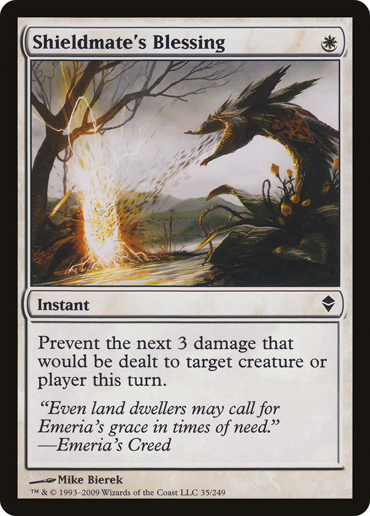 Zendikar - (ZEN-035) - Shieldmate's Blessing Foil