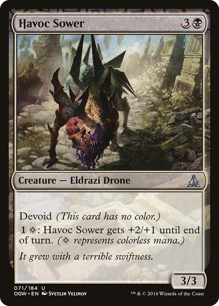 Oath of the Gatewatch - (OGW-071) - Havoc Sower: (devoid)