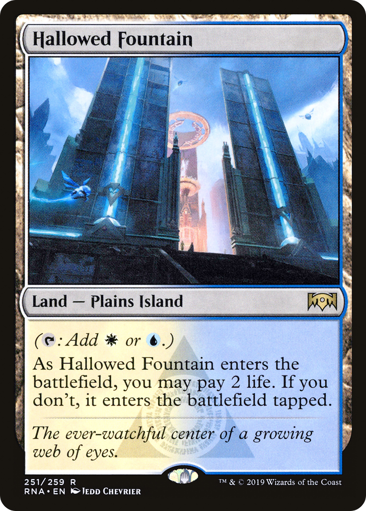 Ravnica Allegiance - (RNA-251) - Hallowed Fountain Foil