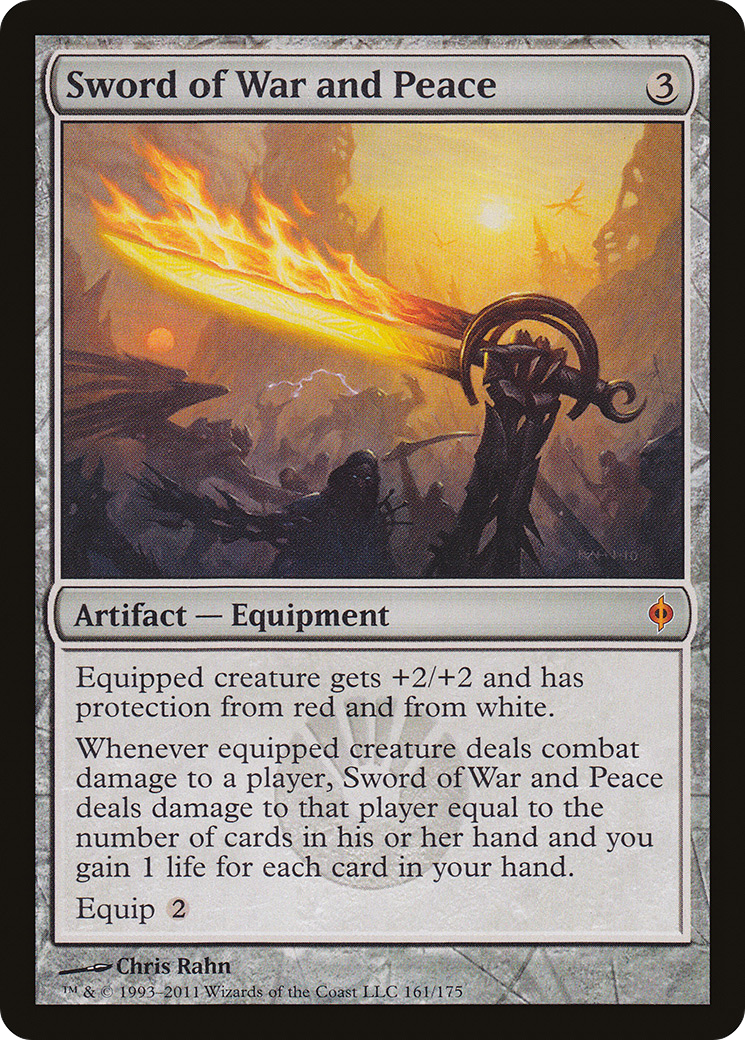 New Phyrexia - (NPH-161) - Sword of War and Peace Foil