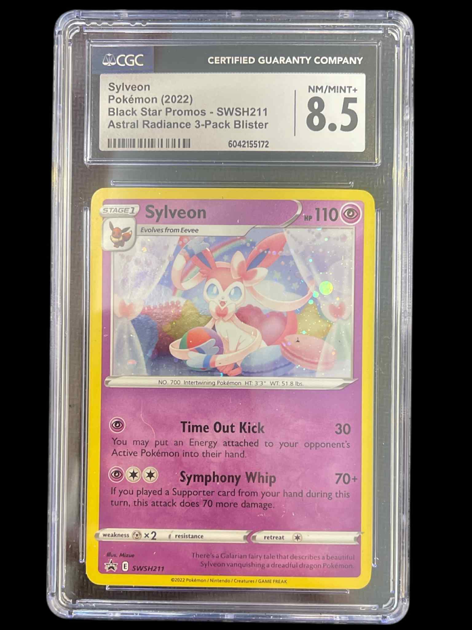 SWSH Sword & Shield Promo Cards  SWSH211 CGC8.5 #6042155172  Sylveon  - Holofoil - Promo