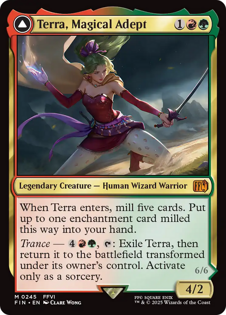 FINAL FANTASY - (FIN-245) - Terra, Magical Adept: (enchantment) Foil
