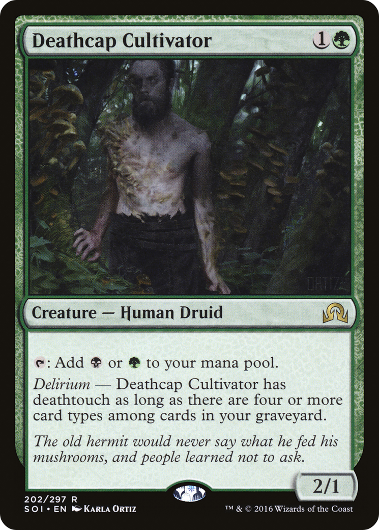 Shadows over Innistrad - (SOI-202) - Deathcap Cultivator Foil