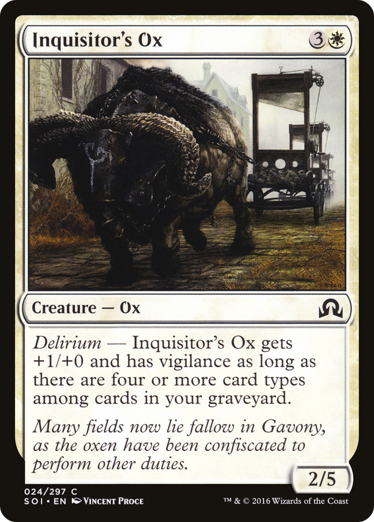 Shadows over Innistrad - (SOI-024) - Inquisitor's Ox