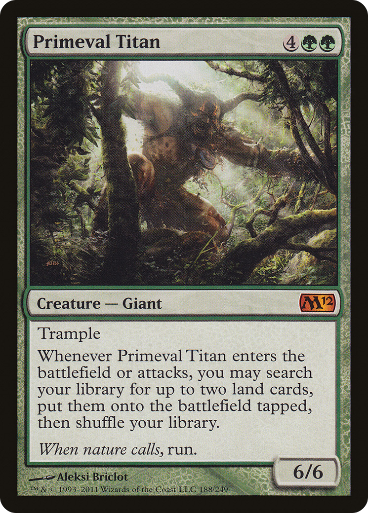Magic 2012 - (M12-188) - Primeval Titan Foil