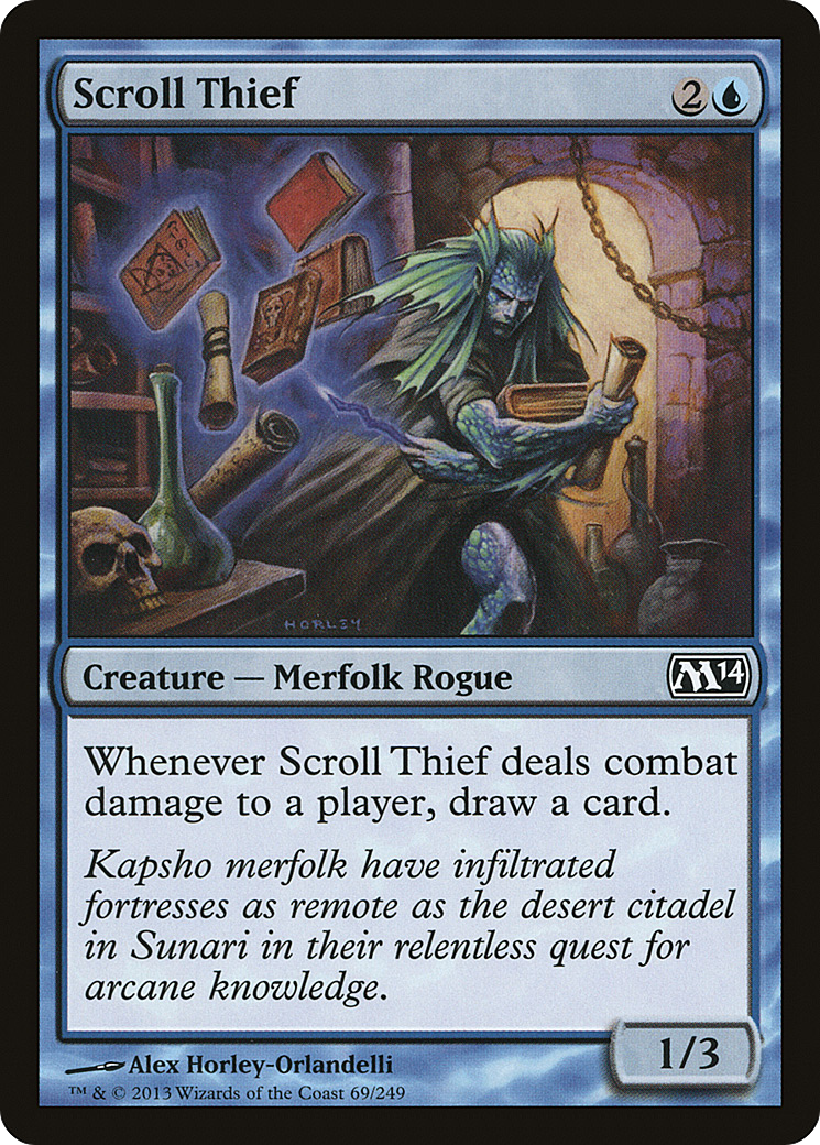 Magic 2014 - (M14-069) - Scroll Thief Foil