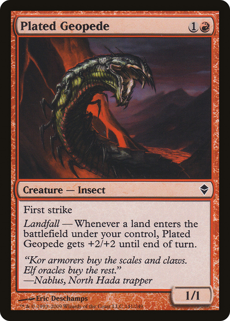 Zendikar - (ZEN-141) - Plated Geopede Foil