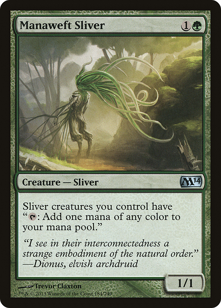 Magic 2014 - (M14-184) - Manaweft Sliver Foil