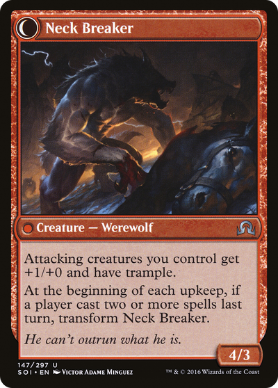Shadows over Innistrad - (SOI-147) - Breakneck Rider: (Double Faced Transform) Foil