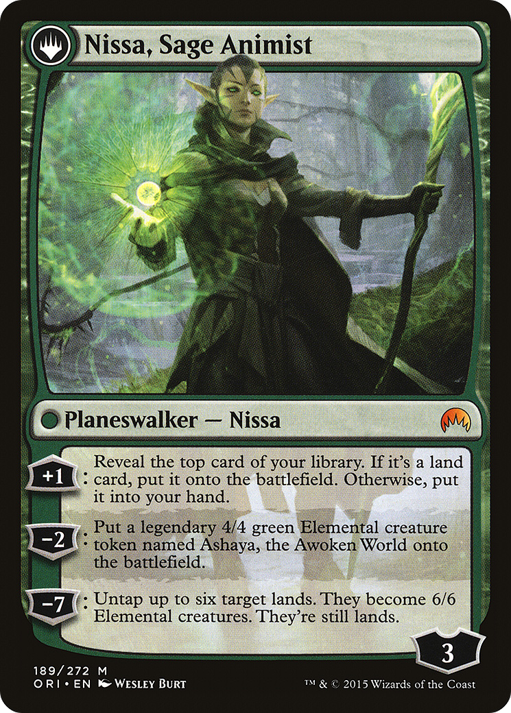 Magic Origins - (ORI-189) - Nissa, Vastwood Seer: (originpwdfc) Foil
