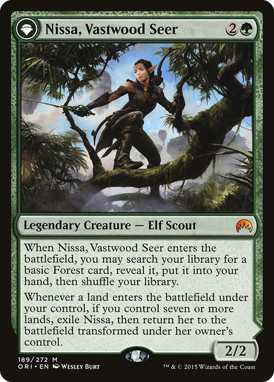 Magic Origins - (ORI-189) - Nissa, Vastwood Seer: (originpwdfc) Foil