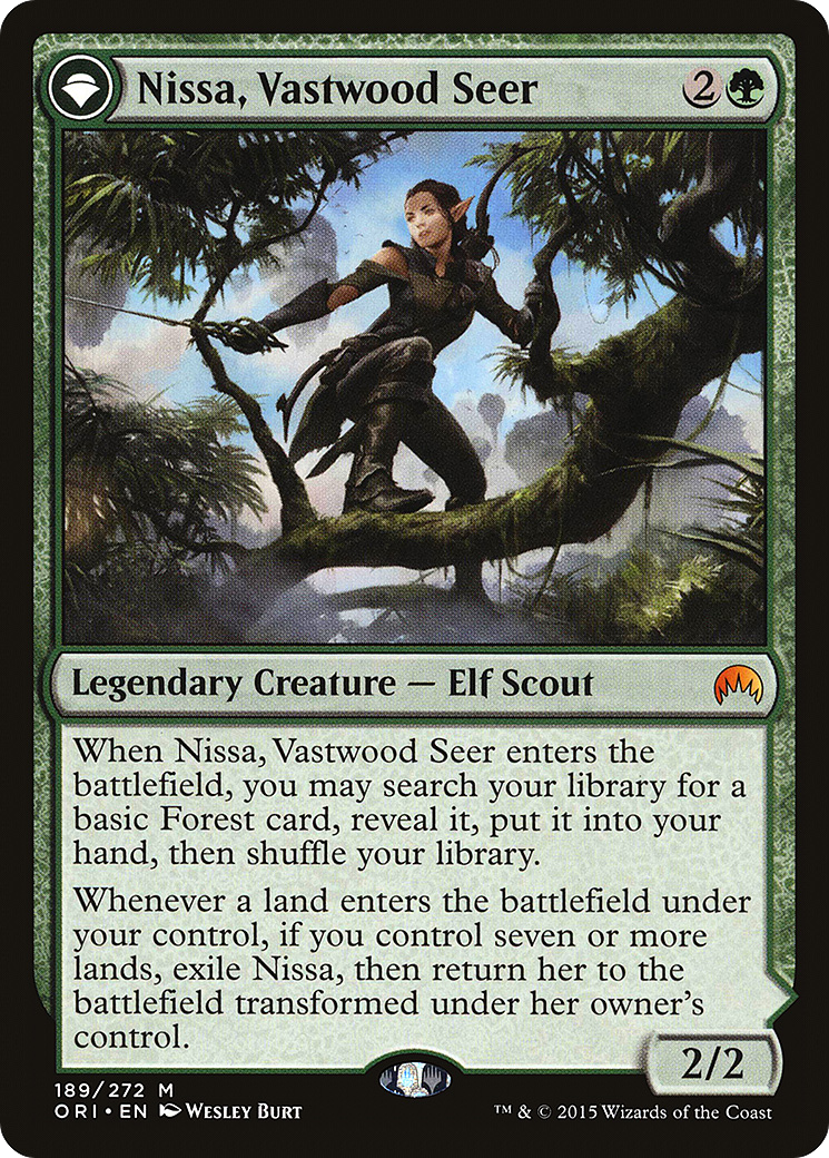 Magic Origins - (ORI-189) - Nissa, Vastwood Seer: (originpwdfc) Foil