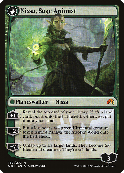 Magic Origins - (ORI-189) - Nissa, Vastwood Seer: (originpwdfc)