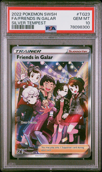 SWSH12 Silver Tempest Trainer Gallery TG23/TG30 PSA 10 #78098300 Friends in Galar - Holofoil - Ultra Rare