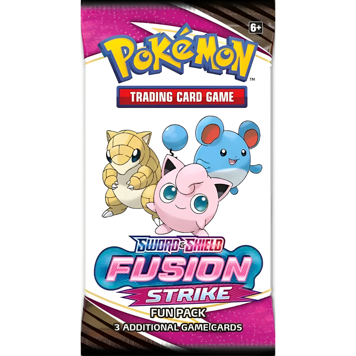 Pokemon Sword & Shield - SWSH08 - Fusion Strike Fun Pack (3 cards per pack)
