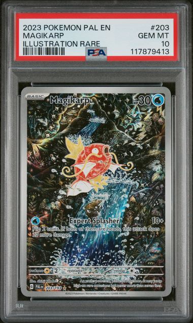 2023 POKEMON PAL EN-PALDEA EVOLVED #203 PSA 10 #117879413 MAGIKARP ILLUSTRATION RARE