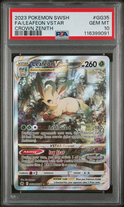 Crown Zenith Galarian Gallery  GG35/GG70 PSA 10 #116399091 Leafeon VSTAR  - Holofoil - Ultra Rare (Copy)