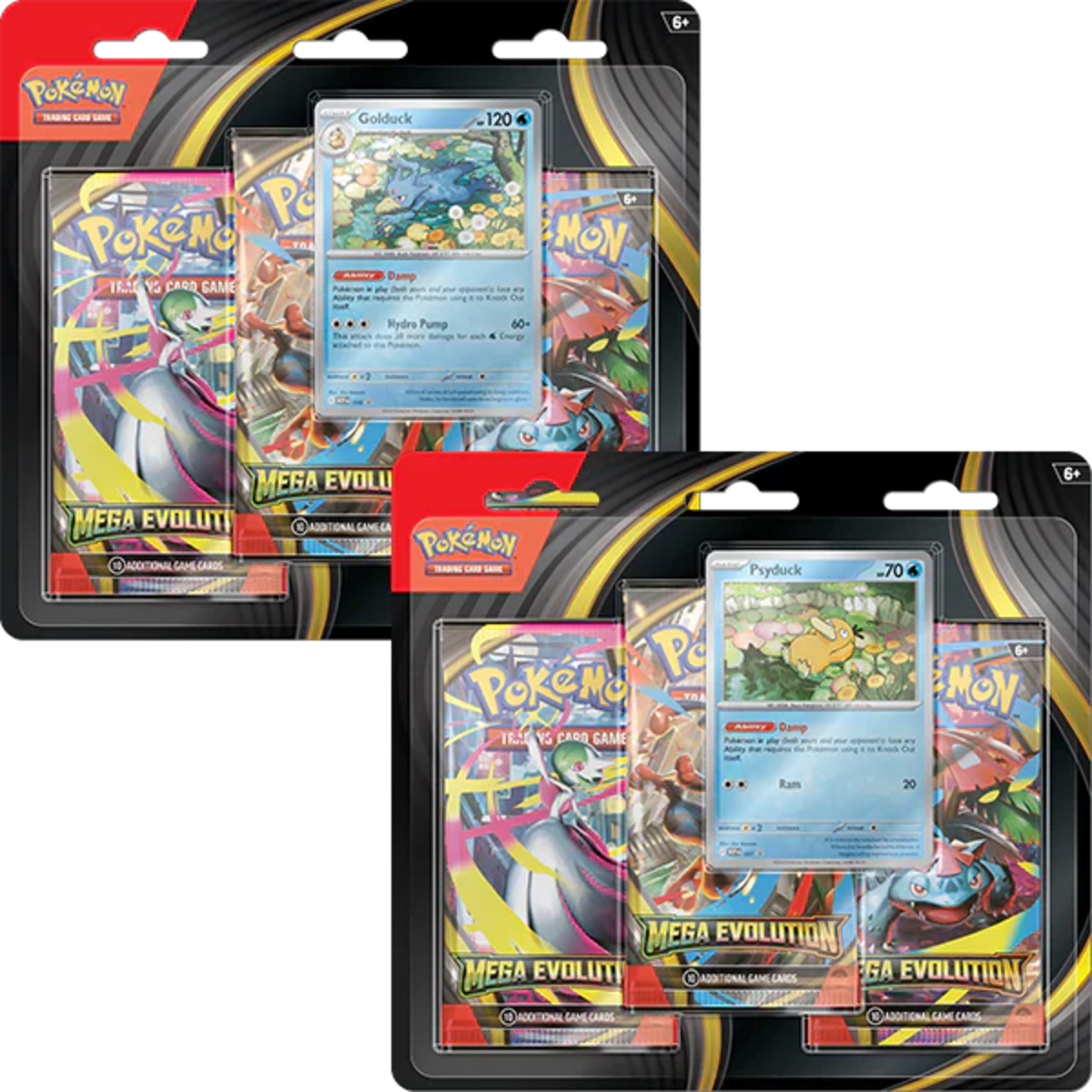 Pokemon Mega Evolution - ME01 - Mega Evolution Base Set - 3-Pack Blister (Random Promo) (PRE-ORDER)