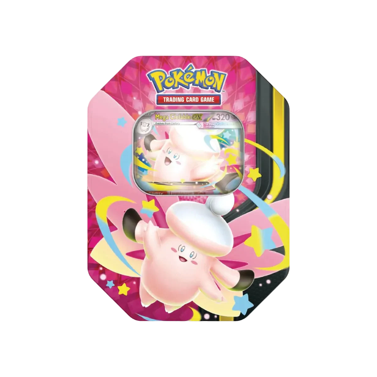 Pokemon - Mega Moonlit Tin - Mega Clefable ex (4 Packs)