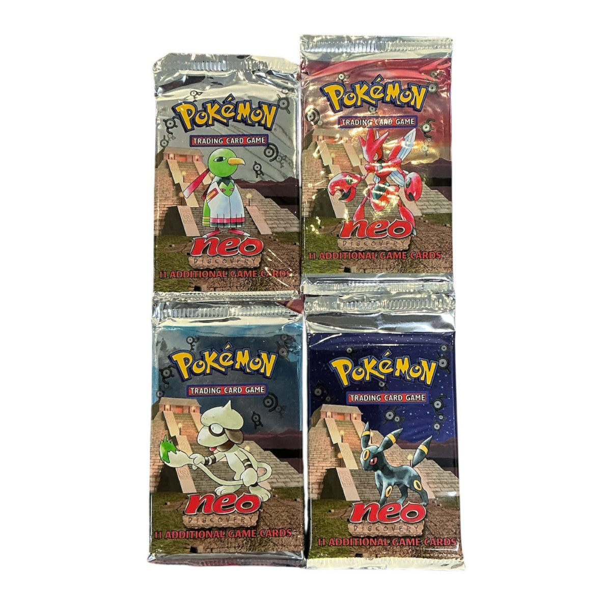 Pokemon Neo Discovery Unlimited - Booster Pack Art Set (4 Packs)