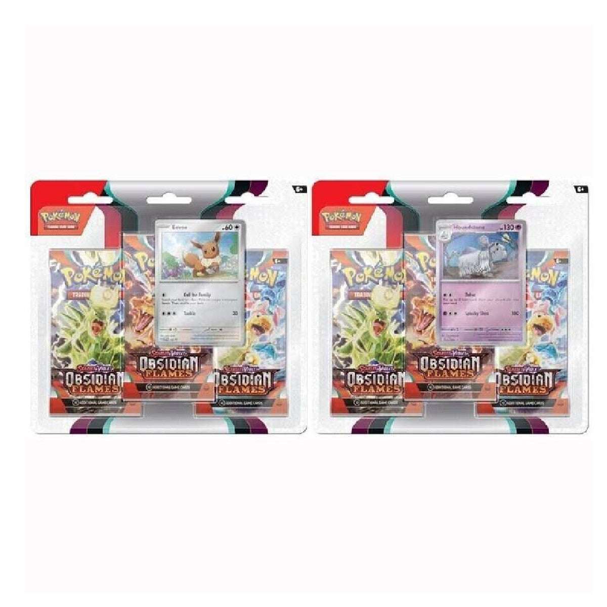 Pokemon Scarlet & Violet - SV03 - Obsidian Flames 3-Pack Blister - Random Art