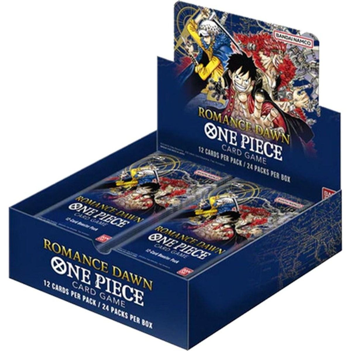 One Piece TCG - OP01 - Romance Dawn Booster Box - BLUE BOTTOM w/ Acrylic Case