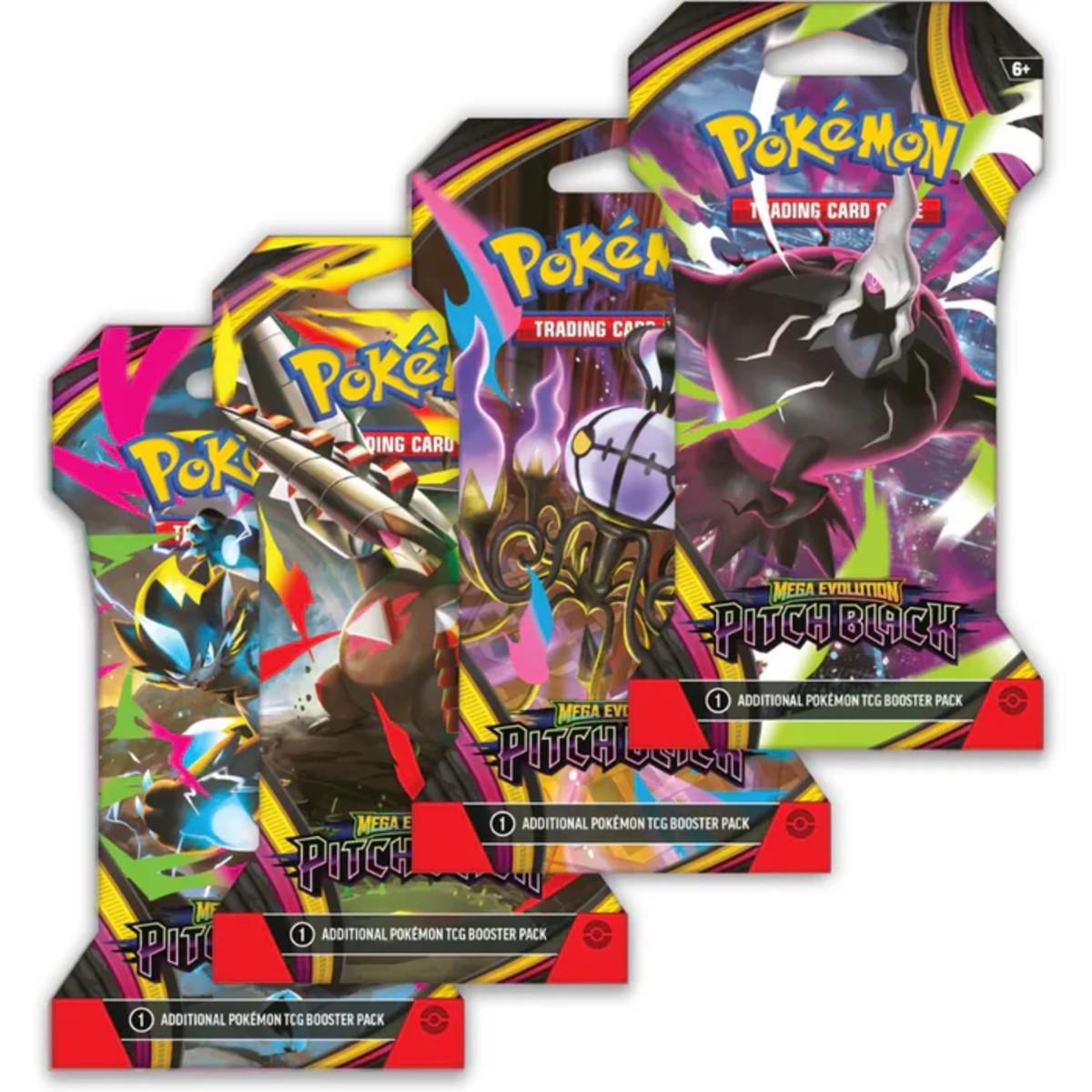 Pokemon Mega Evolution - ME05 - Pitch Black - Sleeved Booster Pack PRE-ORDER