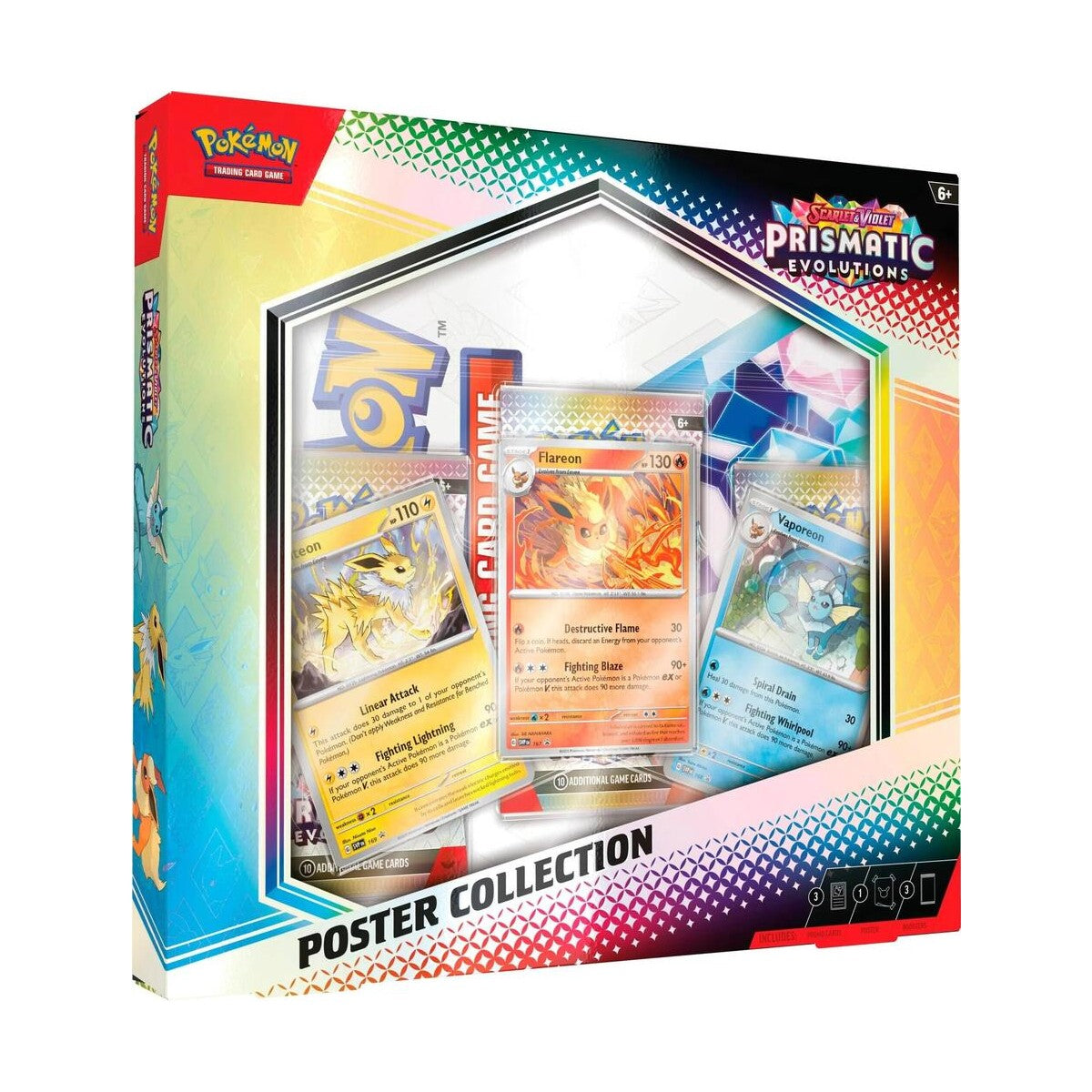 Pokemon Scarlet & Violet - SV08.5 - Prismatic Evolutions Poster Collection (3 Packs)