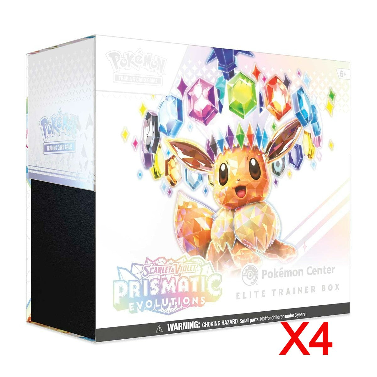 Pokemon Scarlet & Violet - SV08.5 - Prismatic Evolutions Pokemon Center Elite Trainer Box Case (4 ETBs)