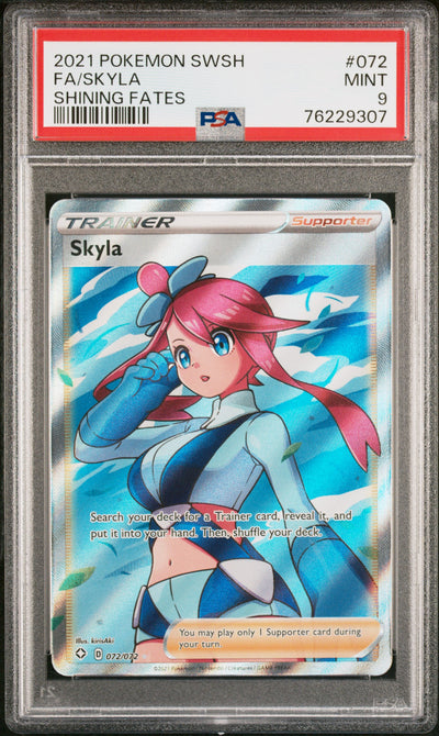 Shining Fates  072/072 PSA9 #76229307 Skyla (Full Art)  - Holofoil - Ultra Rare